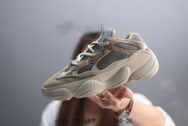 Adidas YEEZY Desert Rat AdiPrene 2019新款 椰子500緩震情侶款慢跑鞋