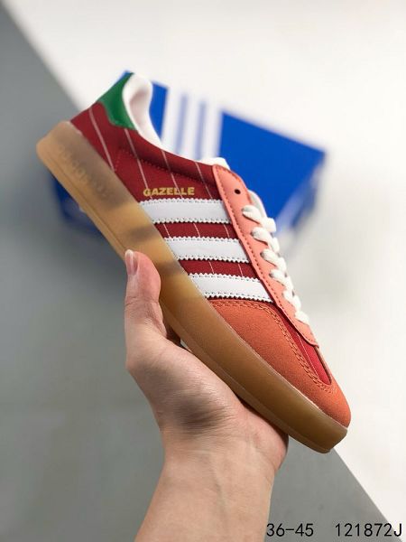 Adidas Gazelle Indoor 尼龍布 三葉草復古防滑耐磨低幫板鞋 2024新款男女鞋