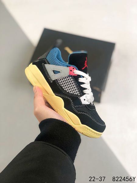 Air jordan 4 Retro 2022新款 喬丹4代高幫童款復古運動籃球鞋