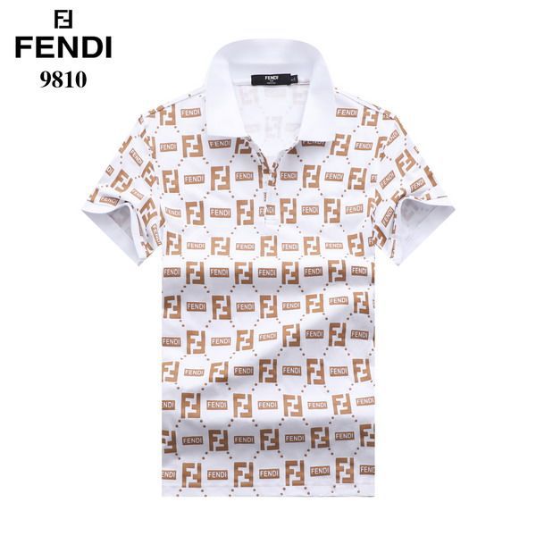 fendi polo衫 2021新款 芬迪翻領短袖polo衫 MG9810款