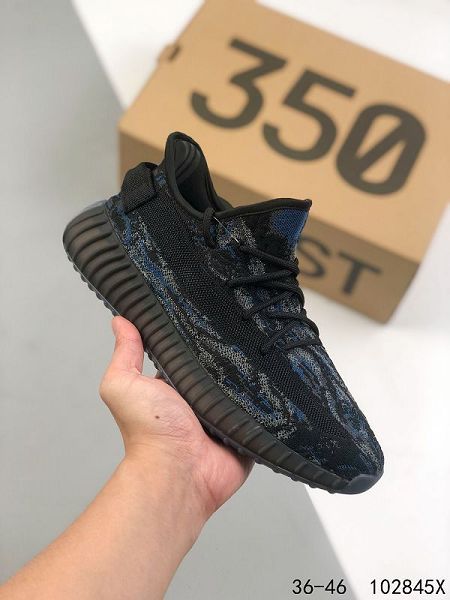 Adidas Yeezy Boost 350 V2 2021新款 男女款椰子爆米花運動慢跑鞋 帶半碼