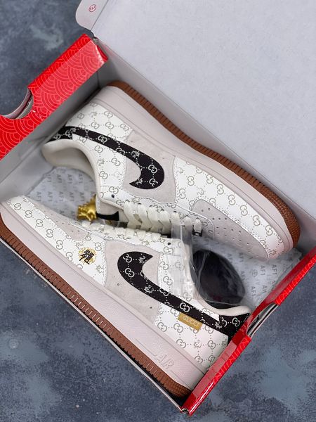 Nike Air Force 1 '07 Low Gucci聯名創作 中國年限定-黑龍 2024全新男女款休閒鞋