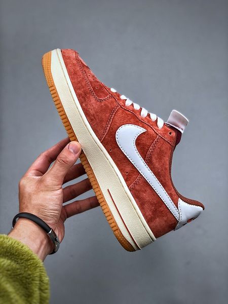 Nike Air Force 1 Low 07 紅棕麂皮 男女款休閒板鞋