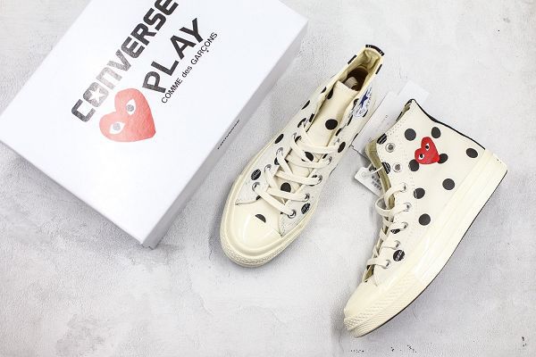 CDG x Converse chuck taylor all star 2020新款 川久保玲波點情侶款帆布鞋