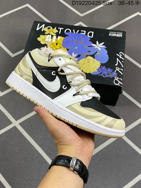 Nike Air Jordan1 Low 一代 解構綁帶低幫經典男女款運動籃球鞋