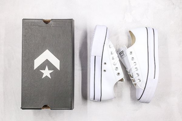 Converse Chuck Taylor All Star 2020新款 增高厚底皮面女子板鞋