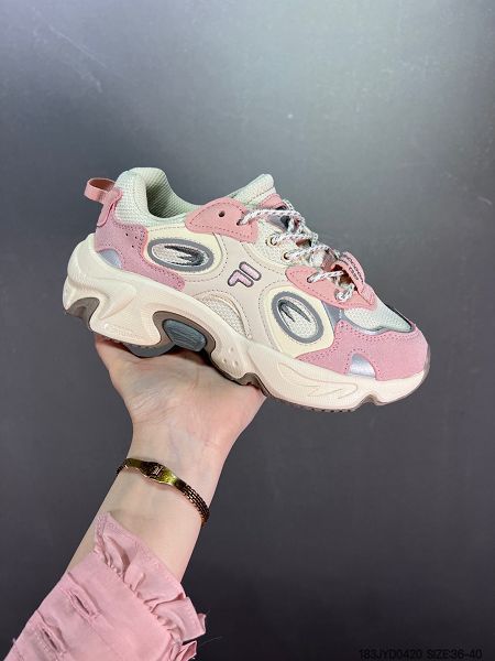 Fila Heritage Fluid 2022新款 山系血管系列復古老爹ins潮流女款慢跑鞋