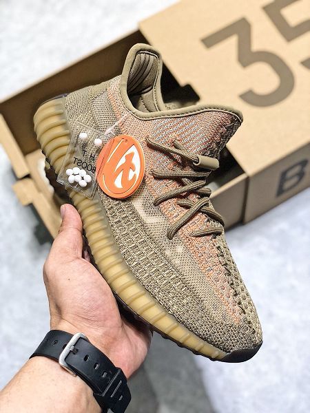 Adidas Yeezy Boost 350 V2 2020新款 真爆椰子情侶款慢跑鞋 帶半碼