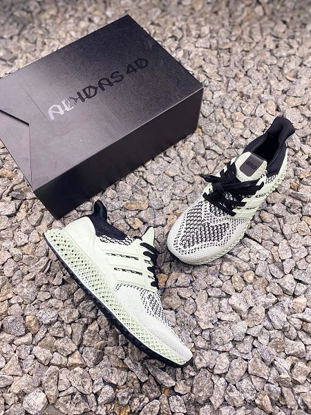 Adidas Alphaedge 4D 2021新款 鏤空男生休閒慢跑鞋 帶半碼