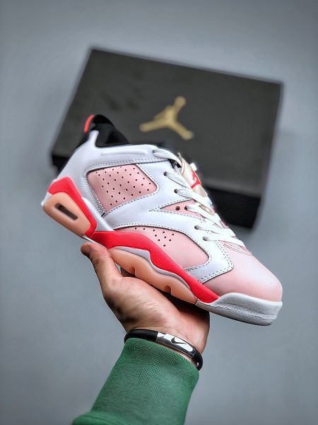 Air Jordan 6 Retro Low 2022新款 男女款水晶半透明橡膠大底籃球鞋