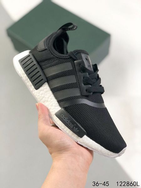 Adidas Boost NMD R1 2023新款 彈力針鞋織面男女款慢跑鞋