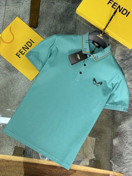 fendi polo衫 2021新款 芬迪翻領短袖polo衫 MG0319款