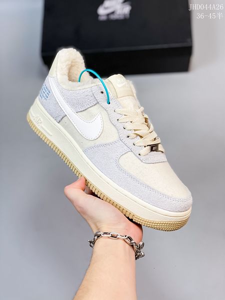 Nike Air Force 07 2021新款 加絨加厚保暖低幫男女款休閑板鞋