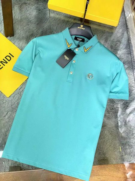 fendi polo衫 2021新款 芬迪翻領短袖polo衫 MG0320款