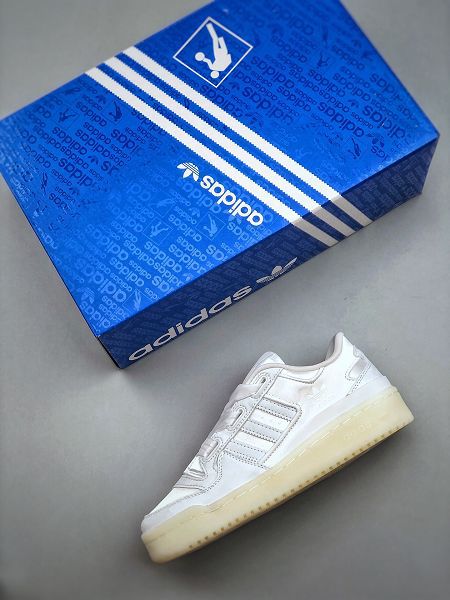 Adidas originals Forum 84 low 2022新款 白絲綢女款休閒運動板鞋