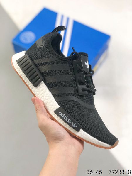 Adidas Boost NMD R1 2023新款 彈力針鞋織面男女款慢跑鞋