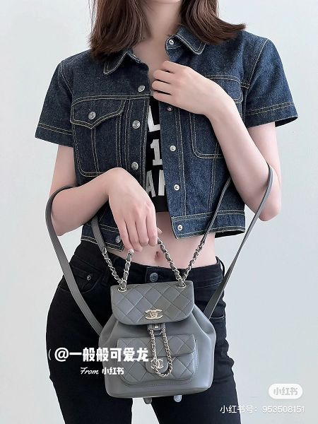 chanel包包 香奈兒2022新款手提包 DSAS2908羊皮雙肩包後背包