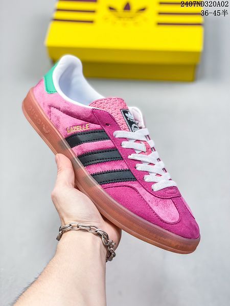 Adidas Originals GazelleEsquisite Gucci 羚羊系列 2024新款男女鞋 低幫復古百搭休閒運動板鞋