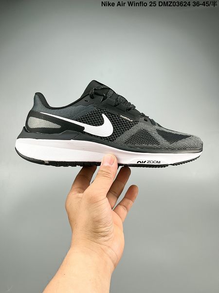 Nike Air Zoom Winflo 25 網透面氣 訓跑練步鞋 2024新款情侶鞋