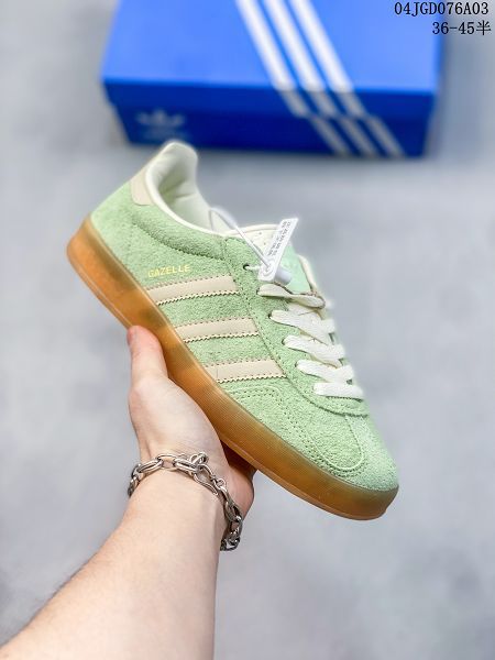 adidas originals Gazelle Indoor 半水晶底運動鞋 2024新款情侶鞋