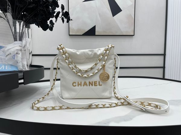 chanel包包 香奈兒2022新款手提包 DSAS3263金扣單肩斜挎包