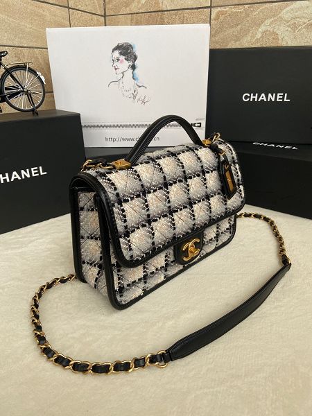 chanel包包 香奈兒2022新款手提包 ZJAS3653口蓋包單肩斜挎包