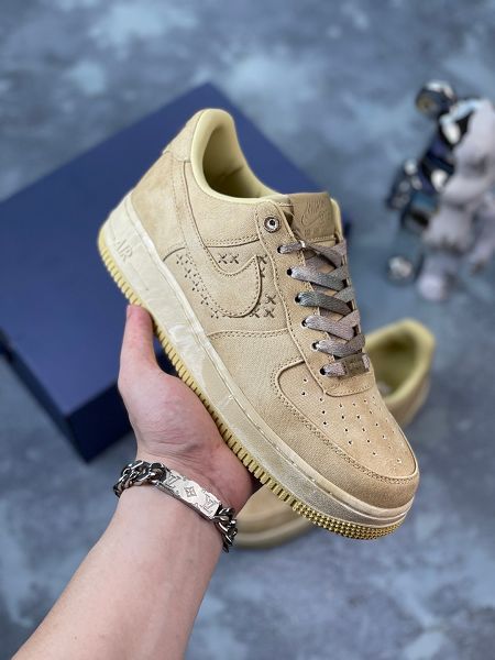 Nike Air Force 1 2024全新男女款棕色低幫休閒板鞋