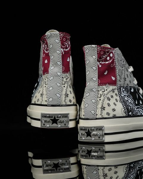 Offspring Paisley x Converse 1970s Pathwork 聯名款 拼接腰果花高幫帆布鞋情侶鞋