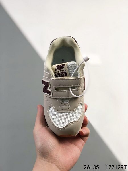 New Balance NB574系列 2024童鞋魔術貼 防滑休閒運動跑步鞋