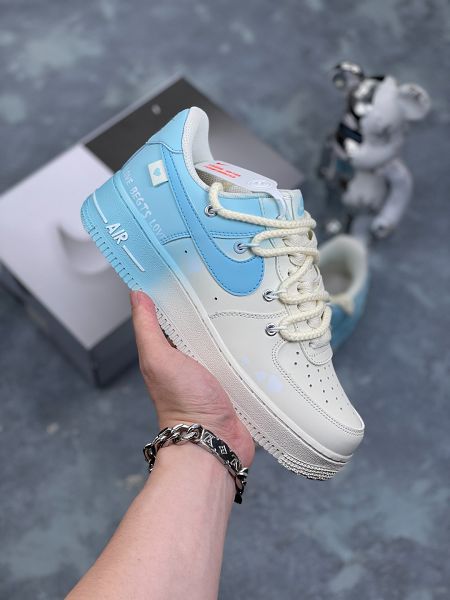 Nike Air Force 1 Low 07 漸變 噴繪 空軍一號綁帶低幫休閒板鞋男女鞋