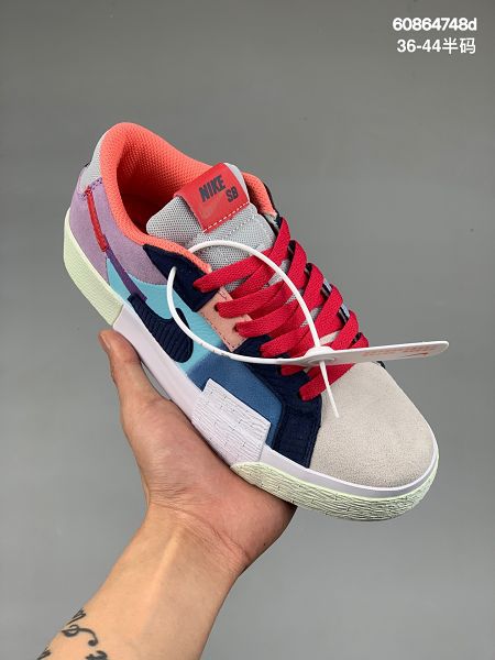 Nike Zoom Blazer Mid Premium SB 2022新款 解構馬賽克開拓者男女款運動板鞋