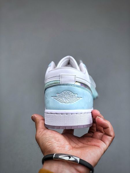 Air Jordan 1 Low 2024最新情侶款海藍色運動鞋