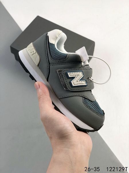 New Balance NB574系列 2024童鞋魔術貼 防滑休閒運動跑步鞋