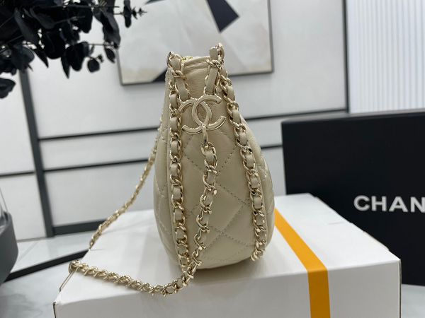 chanel包包 香奈兒2023新款手提包 DSAS3917月牙包單肩斜挎包