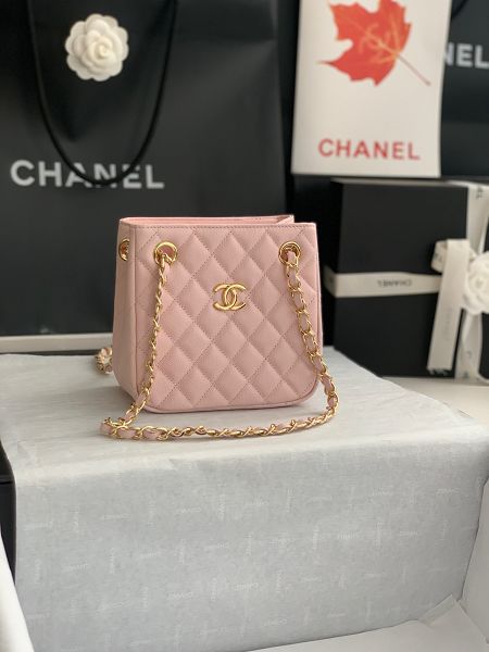 chanel包包 香奈兒2022新款手提包 DSAS3176托特水桶包單肩斜挎包