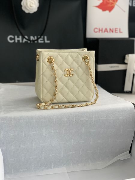 chanel包包 香奈兒2022新款手提包 DSAS3176托特水桶包單肩斜挎包