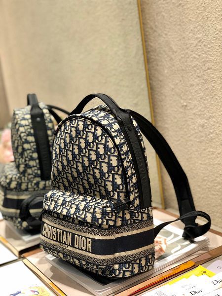 Dior包包 迪奧2022新款手提包 DS096刺繡工藝後背包雙肩包