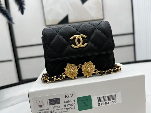 chanel包包 香奈兒2023新款手提包 DSA96006羊皮菱格腰包