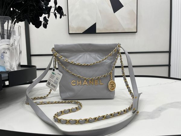 chanel包包 香奈兒2022新款手提包 DSAS3263金扣單肩斜挎包